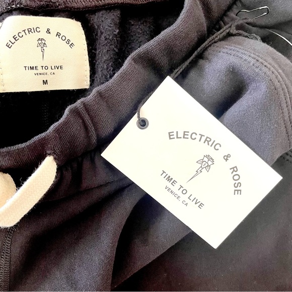 ELECTRIC & ROSE 🖤💜❤️  Abbot Kinney Sweatpant in Onyx, Port, & Cherry - Picture 6 of 8